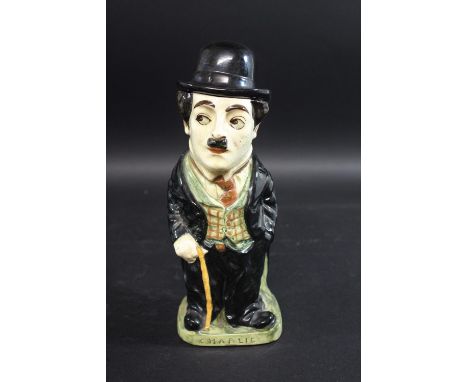 RARE ROYAL DOULTON TOBY JUG - CHARLIE CHAPLIN a rare toby jug produced in 1918, with the bowler hat forming the lid and with 