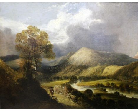 H** SMYTH (Fl.c.1845) VALE OF LLANGOLLEN AND VALLE CRUCIS ABBEY Signed and inscribed with title verso (now obscured by 1982 l