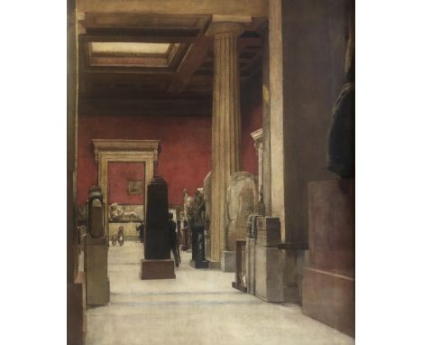 SOPHIA HARRIS (Fl.1889-1904) INTERIOR, BRITISH MUSEUM Signed and dated 89, oil on canvas 59.5 x 49.5cm. Exhibited: London, Th