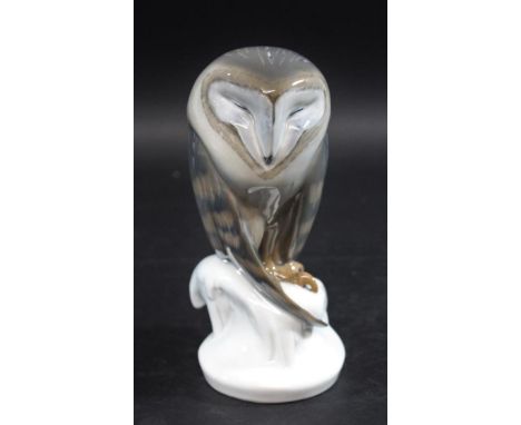 ROYAL COPENHAGEN BARN OWL Model No 273, designed by Christian Thomsen. Marked, Royal Copenhagen, 273, and with a signature on