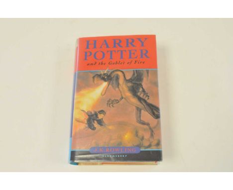 ROWLING, J K, Harry Potter and the Goblet of Fire. First edition 2000. Signed by the author on the dedication page.