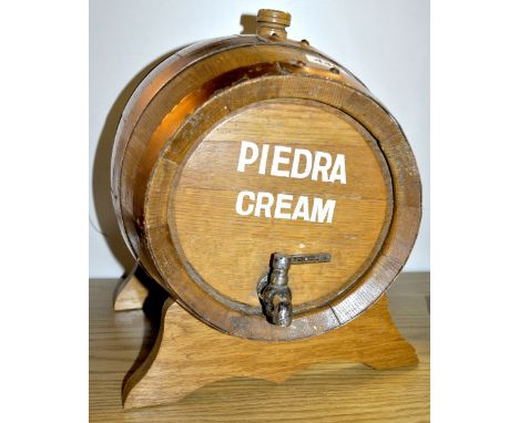 A vintage sherry barrel, L. 35cm.