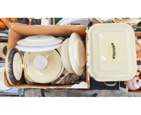Adderley 23 piece part dinner service, together with an Adderley tea service and enamel bread bin and butter pats (Q)