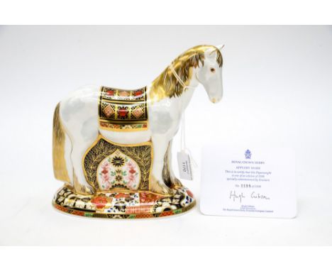 Royal Crown Derby first quality Appleby Mare, limited edition 1198/1500, boxed, certificate 