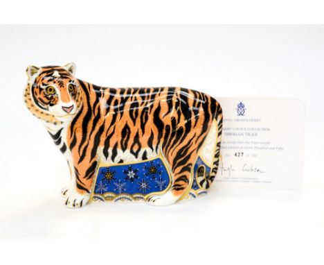 Royal Crown Derby first quality Siberian Tiger, limited edition 427/750 