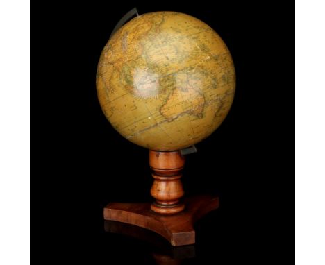 A Malby & Son 6in Terrestrial Table Globe, by Malby & Son, Houghton St Newcastle St. Strand London 1848, an eight inch terres