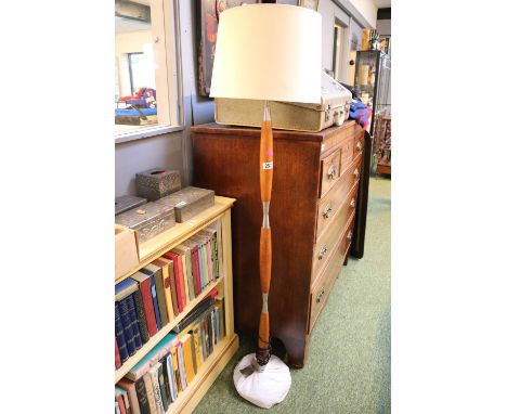 Mid Century Teak Standard Lamp 