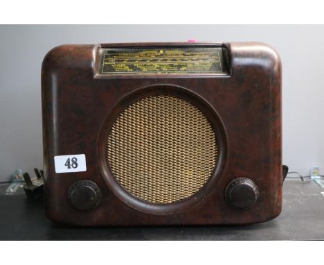 Bush Bakelite Radio DAC90A with instruction Manual 