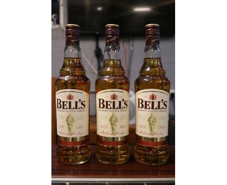 3 Bottles of Bells Scotch Whisky 75cl 