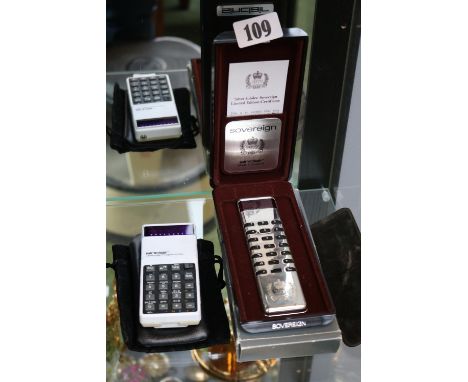 Silver Jubilee Sovereign Limited edition Calculator boxed and another Sinclair Calculator 
