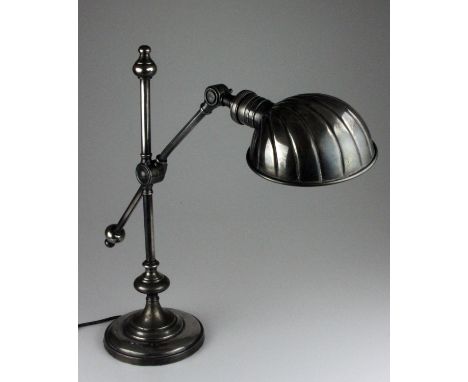 Large Adjustable Desk Lamp with Shell Shaped Shade 