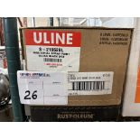 Box of ULINE S-21952BL Industrial Spray Paint Gloss Black 6/ct