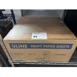 Uline Kraft Paper Sheets - 1 Box