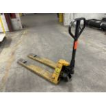ULINE Model: H-1193, 5500 LBS. Capacity Narrow Fork Pallet Truck