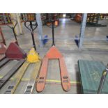 Uline 4,400 lb. Cap. Model H-3763 Quick-Lift Hydraulic Pallet Truck; with 4 ft. Forks