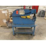 Whitney-Jensen Manual Press, with 6 in. Die, on Portable Cart