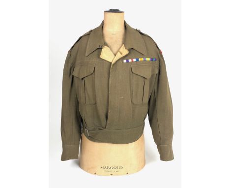 Hampshire Regiment WW2 Officer's Tailored Battledress Blouse. This example of a private purchase tailored blouse was worn by 