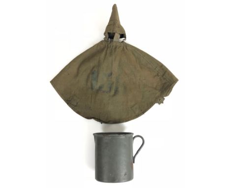 Imperial German WW1 Picklehaube Cover Good scarce one piece cover is with green numerals 158 to the front. The interior retai