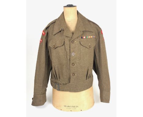 Berkshire 2nd Period Home Guard Officer's Battledress Blouse. A scarce original badged example, comprising: 1940 Pattern blou