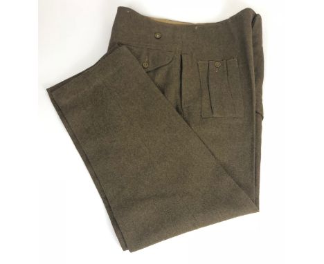 1940 Pattern WW2 Army Battledress Trousers 1945. A good clean pair of the 1940 pattern trousers tailored with field dressing 