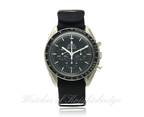A GENTLEMAN'S STAINLESS STEEL OMEGA SPEEDMASTER PROFESSIONAL CHRONOGRAPH BRACELET WATCH CIRCA 1976, REF. ST 145.022 ST 76
D: 