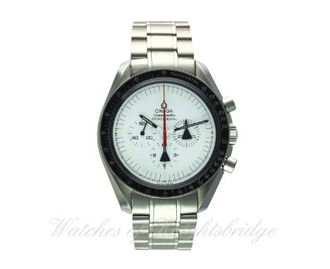 A GENTLEMAN'S STAINLESS STEEL OMEGA SPEEDMASTER PROFESSIONAL ALASKA PROJECT CHRONOGRAPH BRACELET WATCH CIRCA 2008, REF. 31132