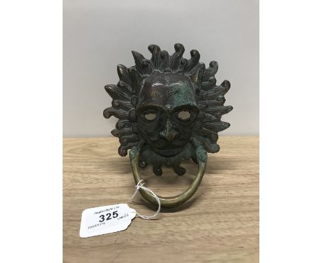 BRASS DOOR KNOCKER  DURHAM CATHEDRAL COPY