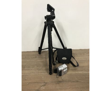JVC DIGITAL VIDEO CAMERA, BAG AND STAND