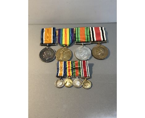 1914-18 MEDAL, VICTORY, 1914  18, 1934  45 DEFENCE MEDAL & SPECIAL CONSTABLE MEDAL & MINIATURE ( AWARD TO E. SHARROCK LIVERPO