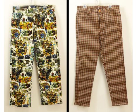 Pair of Men's Vintage Jean Paul Gaultier, JPG Jeans and a Pair of Men's Vintage Jean Paul Gaultier, Gaultier Jeans. JPG Jeans