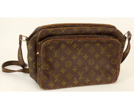 Vintage Louis Vuitton Nile Monogram Shoulder Bag. Surface Wear from Normal use Otherwise Good Used Condition. Measures 8 Inch