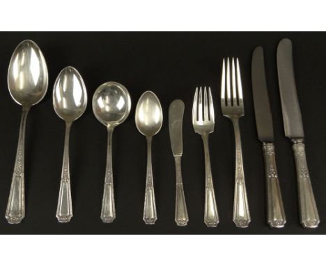 Eighty-Nine (89) Piece Set of Towle Sterling Silver Flatware in the Louis XIV Pattern. This large set includes: 15 Forks, 7-1