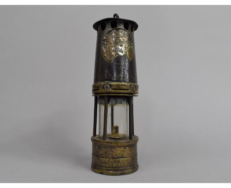 A Late 19th/Early 20th century Brass and Iron Miners Safety Lamp by Smallwood and Ackroyd 