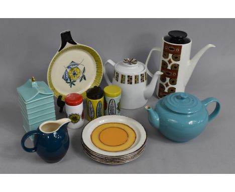 A Collection of Various Late 20th Century and Contemporary Ceramics to comprise Le Creuset Teapot, Fortnum and Masons Storage