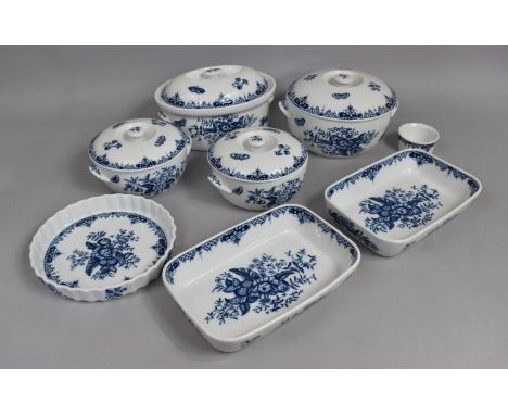 A Collection of Royal Worcester Hanbury Pattern Oven to Table Dinnerwares to comprise Tureens, Dishes Etc 