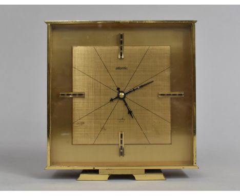 A Vintage Atlantic Mantel Clock with Battery Movement, Requires Attention 