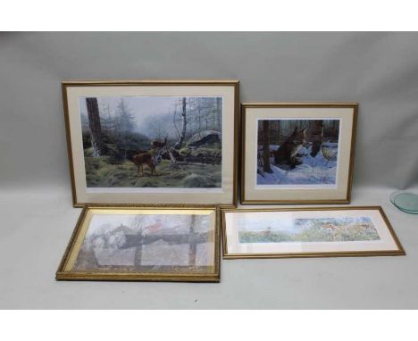 Three limited edition sporting themed prints, to include Geldart, John Trickett, and Peter Munroe, 45cm x 68cm largest, toget