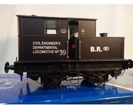 Dapol O gauge Sentinel Shunter, black, 39, Civil engineers Department, B.R.E, excellent condition, wrong box. UK P&amp;P Grou