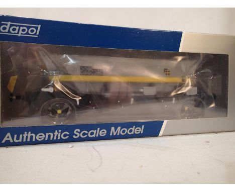 Dapol O gauge 7F-048-Tow 6 MGR-HAA, yellow cradle coal wagon, No. 353424, near mint, storage wear to box. UK P&amp;P Group 1 