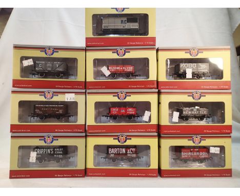 Ten Oxford Rail OO gauge wagons, all different, near mint and boxed. UK P&amp;P Group 1 (£16+VAT for the first lot and £2+VAT