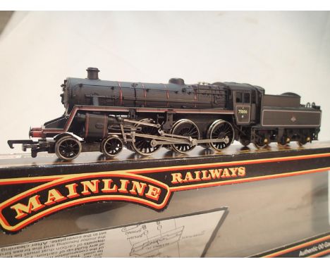 Mainline standard class 4 loco, 75006, black, early crest, near mint condition, wear to box. UK P&amp;P Group 1 (£16+VAT for 