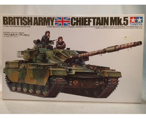 Tamiya 1/35 scale British Army Chieftain MK5 tank, sealed, boxed. UK P&amp;P Group 1 (£16+VAT for the first lot and £2+VAT fo