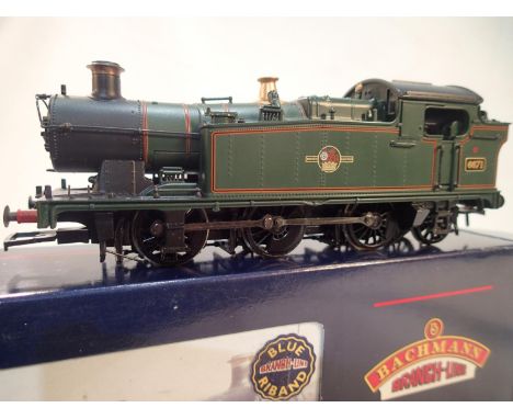 Bachmann 32-076 DC, class 56XX, 6671, green, late crest, D.C.C fitted, detail fitted, missing front coupling hook, excellent 