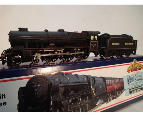 Bachmann 31-250, rebuilt Jubilee, 45735, Comet, black, British Railways, near mint condition, storage wear to box. UK P&amp;P