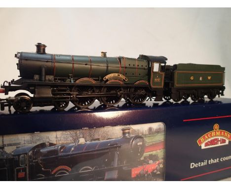 Bachmann 31-777, modified hall, 6962, Soughton Hall, GWR green, excellent condition, box with wear. UK P&amp;P Group 1 (£16+V