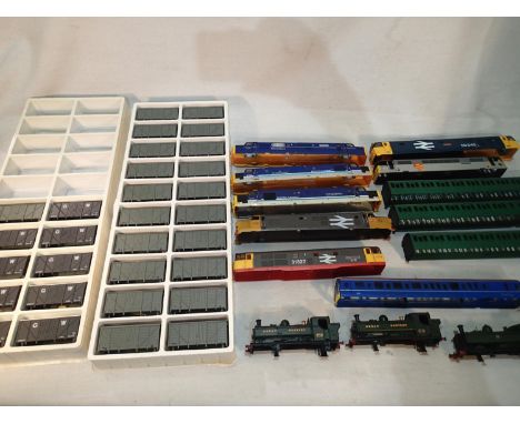 OO scale, selection of new loco and rolling stock body shells, seven diesel/electric, three coaches, three steam and thirty w