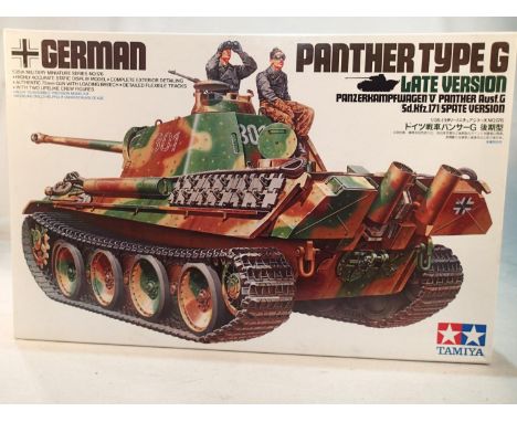 Tamiya 1/35 scale German Panther type G tank, sealed, boxed. UK P&amp;P Group 1 (£16+VAT for the first lot and £2+VAT for sub