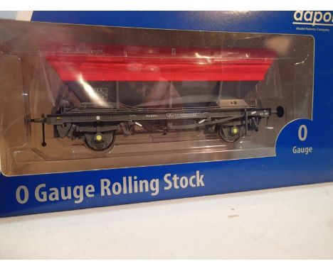 Dapol O gauge HEA Hopper, BR rail freight red/grey, No. 360112, near mint, storage wear to box. UK P&amp;P Group 1 (£16+VAT f