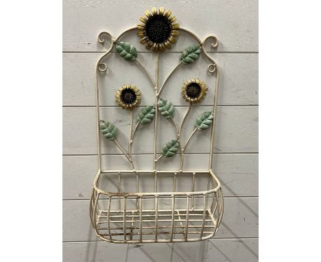Metal wall planter stand 