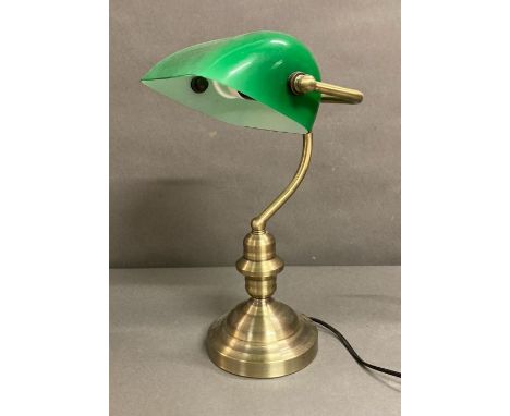 A Bankers style desk lamp 